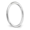 thumbnail image 6 of 14K White Gold Ring Band Wedding Diamond Round , Size 5, 6 of 7