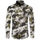 thumbnail image 4 of Camisa de primavera y otoño más nueva para hombre, camiseta de manga larga con estampado 3D de camuflaje, camisa informal con cuello vuelto y botones, camiseta para hombre y mujer, 4 of 5