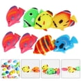 thumbnail image 2 of 8 piezas de peces falsos de colores, modelo de pecera, peces decorativos de plástico, simulación de peces flotantes, decoración, 2 of 5
