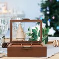 thumbnail image 2 of Miangastore Wood Watch Storage Case Vintage Watch Display Box Portable 3-slots Watch Box with Lid, 2 of 8