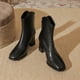 thumbnail image 4 of Teissuly Women's Boots Fall And Winter Boots Skin Lined AntiSlip Ankle Boots Outdoor Slip-On Waterp Roof Booties Comfort Shoes Teissuly WER202312145578, 4 of 8