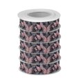 thumbnail image 2 of 5 Rolls Christmas Ribbon 1.5 inch Wide Decorative Ribbon for Gift Wrapping and Holiday Decorations Pink with Gold Butterfly, 2 of 7