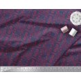 thumbnail image 2 of Soimoi Poly Georgette Fabric Damask Ethnic Decor Fabric Printed Yard 42 Inch Wide, 2 of 3