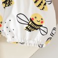 thumbnail image 5 of Gunia Baby Girl Outfit Set Short Sleeve Floral Cartoon Prints Romper Bodysuit Shorts Cute 0-3 Months, 5 of 7