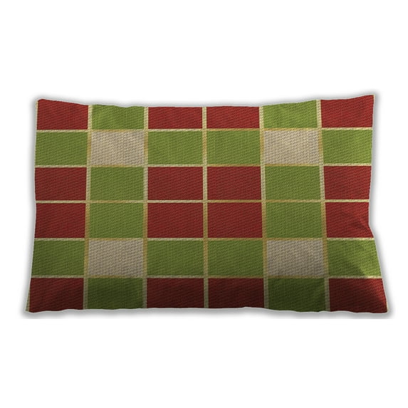 Ahgly Company Outdoor Rectangular Contemporary Lumbar Throw Pillow, 13 inch by 19 inch