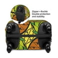 thumbnail image 4 of Qekee Tropical Summer Fruit Elastic Luggage Cover, Double-sided Print, Invisible Zipper, for Travel, Business, Daily - Small, 4 of 9