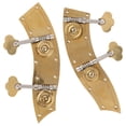 thumbnail image 1 of Bass Tuner Keys, Knob Machine Head Replacement Metal Durable Double Bass Tuning Pegs with Screws for Instruments for Maintenance, 1 of 7