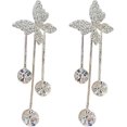 thumbnail image 4 of Led Earrings for Women New Year Earrings Gold Earrings Hoops Trendy Diamond Encrusted High End Butterfly for Teen Girls Minimalist Cuff Piercing Studs, 4 of 5