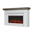 thumbnail image 6 of Real Flame Cravenhall Solid Wood and Glass Landscape Electric Fireplace in White, 6 of 9