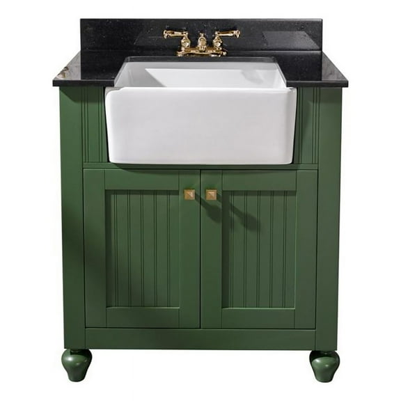 Legion Furniture 31" Contemporary MDF/Veneer Wood Sink Vanity in Vogue Green