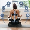 thumbnail image 6 of Gilbin Memory Foam Cushion, Comfort Support Pad for Pain Relief and Posture, Black, 18 in x 16 in, 6 of 7
