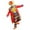 Red1, variant on KKBOTIVE Carnival Clown Outfit for Adult : Funny Festive Party Holiday 3Pc Outfits Set with Top Bodysuit and Bow for Women Men's Fashion ( Red Size: XXXXXL )