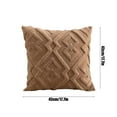 thumbnail image 3 of JilgTeok Household Necessities Throw Pillow Covers Soft Snowflake Velvet Couch Pillow Covers Decorative Throw Pillows for Couch, Bed, and Home Decor(17.7*17.7in), 3 of 6
