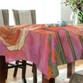 thumbnail image 5 of Yayeee Tablecloths 54" x 54" Rectangle Wrinkle Resistant Party Table Cover, Abstract Pink Flowers, 5 of 8
