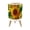 Color 1, variant on Stained Glassed Style Small Trash Can with Lid Illuminated Sunset Sea Scene 1.8 Gallon Dog Proof Trash Can Round Garbage Can Waste Bin Wastebasket for Bathroom Bedroom Living Room