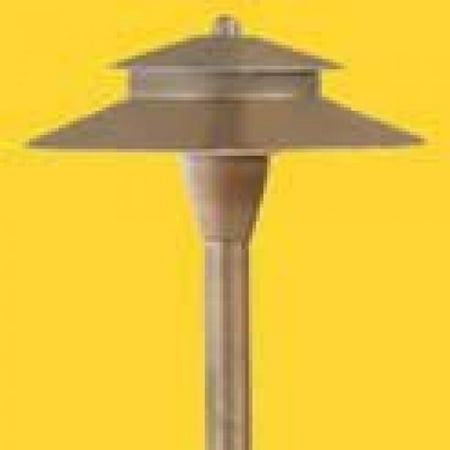 Double Corona Single Corona CL-645B-K -Low Voltage/ 12V Area Light Brass Double Umbrella, Antique Bronze ()