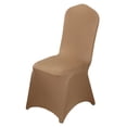 thumbnail image 2 of BalsaCircle 25 Taupe Spandex Stretchable Banquet Solid Chair Covers Slipcovers, 2 of 8