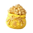 thumbnail image 2 of Cuenca del Tesoro Feng Shui con Tapa Desmontable Colección de Riqueza Lingote de Oro Dinero 8x8x11cm, 2 of 9