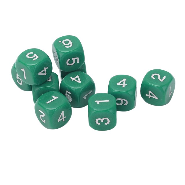 Dados numéricos de plástico NikouMX 20 piezas 6 lados juego de Dados numéricos rendimiento inigualable