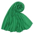 thumbnail image 2 of Stretch Jersey Hijab Scarf for Women Head Wrap Long Turban Muslim Head Scarves Wraps Featuring Solid Colors in Black Navy Blue Red Pink and More Fluorescent Green, 2 of 4