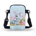 thumbnail image 2 of HELLHERO Blue-Purple Dinosaur with Eggs Small Crossbody Purse Adjustable Shoulder Strap Women for Outdoor Travel 4.33"x1.97"x7.09", 2 of 7