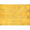 thumbnail image 1 of Ahgly Company Machine Washable Indoor Rectangle Abstract Yellow Modern Area Rugs, 2' x 5', 1 of 4