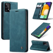 Feishell Slim Wallet Phone Case for Samsung Galaxy A53 5G 6.5 inch,Premium PU Leather Magnetic Closure Folio ID Credit Card Slots Shockproof Protective Flip Kickstand Phone Cover,Blue