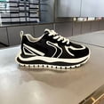 thumbnail image 6 of Men's Breathable Mesh American Street Style Dad Sneakers • Thick Platform Height Increase • Vibrant Yellow and Black Stripes • All-Season Casual Training Running Shoes, 6 of 9