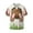 Brown Bunny, variant on Brown Gold Grid Print Men's Wrinkle Free Untucked Cuban Shirt Business Casual Button Down Shirts Short Sleeve Shirt