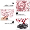 thumbnail image 3 of 2pcs Fish Tank Simulation Sea Fan Corals Plastic Water Plant Decor (Medium Size), 3 of 8