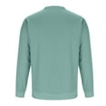 thumbnail image 5 of BiZtdJrK Mens Long Sleeve Oversized Tshirts Casual Crewneck Distressed Washed Tops with Pocket Fall Pullover Blouse, Mint Green, M, Mens Gifts, 5 of 7