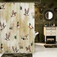 thumbnail image 2 of Manfei Wild Duck Print Shower Curtain 72Wx72L,Rustic Bird Bathroom Curtain, 2 of 5