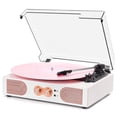 thumbnail image 1 of Tocadiscos de vinilo DANFI AUDIO DF de 3 velocidades con Bluetooth blanco, 1 of 9