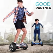 Gyroor Warrior 8.5 inch All Terrain Off Road Scooter with Bluetooth Speakers and LED Lights,Self Balancing Scooter for Kids ages 6-12 and Adults