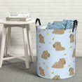 thumbnail image 5 of Swim Capybaras Duck Laundry Basket, Laundry Hamper Waterproof Laundry Bag Clothes Hamper Laundry Bin with Handles for Bedroom, Living Room, Kids Room-#, 5 of 5