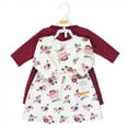 thumbnail image 2 of Hudson Baby Infant and Toddler Girl Cotton Dresses, Dusty Rose Floral, 3-6 Months, 2 of 4