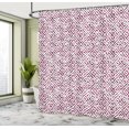 thumbnail image 4 of Ambesonne Greek Shower Curtain, Antique Camo Design Print, 69"Wx75"L, Maroon and White, 4 of 4