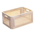 thumbnail image 4 of Cesta de almacenamiento de escritorio, caja de almacenamiento de escritorio de madera con asas, organizador de escritorio de oficina portátil, bandeja S 30cmx20cm13cm SM SunniMix Organizador de contenedores de almacenamiento, 4 of 8