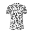 thumbnail image 5 of Wukai Hand Drawn Snake Print Men's Short-Sleeved Mesh T-Shirt,Quick-Dry Short Sleeve Workout T-Shirt-X-Small, 5 of 8