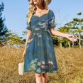 thumbnail image 4 of Water Lilies by Monet Dress beach outfits for women dresses with long sleeves dresses for woman 2024, 4 of 7