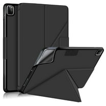 Case for iPad Pro 12.9 3/4/5 Protective Stand Case Cover Back Smart Cover Auto Sleep/Wake with Pencil Holder for iPad Pro 12.9 3rd/4th/5th Generation 12.9-Inch (Black)