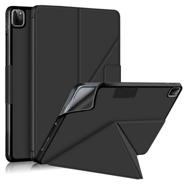 Case for iPad Pro 12.9 3/4/5 Protective Stand Case Cover Back Smart Cover Auto Sleep/Wake with Pencil Holder for iPad Pro 12.9 3rd/4th/5th Generation 12.9-Inch (Black)