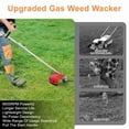 thumbnail image 6 of Seipouy 52cc 2-Stroke Gas Weed Wacker with 1.2L Fuel Tank, 2.2KW/8500RPM Weed Eater with Multi Accessories and Sharp Blade, Grass Trimmer for Villa, Garden, Community, Lawn, Park, 6 of 8