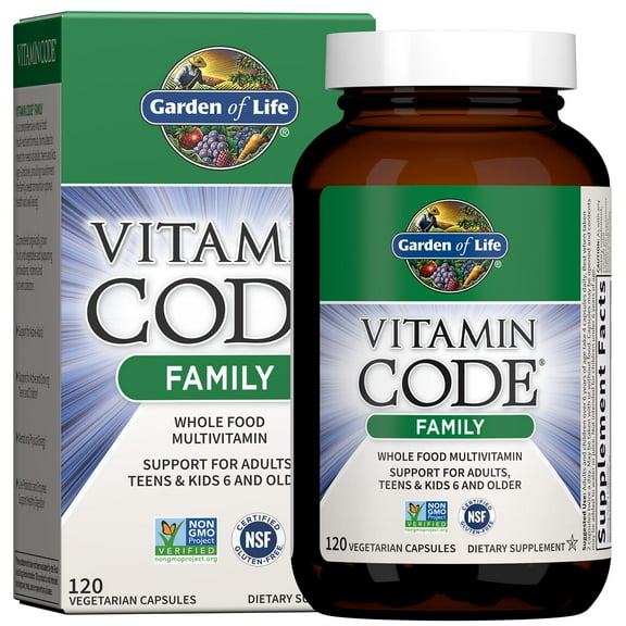 Garden of Life Vitamin Code Family Multivitamin, 120 Vegetarian Capsules