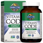 Garden of Life Vitamin Code Family Multivitamin, 120 Vegetarian Capsules