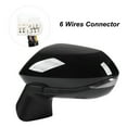 thumbnail image 4 of Qiilu Side Power Door Mirror  Gloss Black Power Side Mirror Support Power Adjustment, Heating, Turn  Light And Manual Foldable Replacement For  E210 2020-2022, 4 of 8