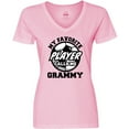 thumbnail image 3 of Inktastic Soccer My Favorite Player Calls Me Grammy Women's V-Neck T-Shirt, 3 of 5