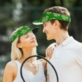 thumbnail image 7 of ZICANCN Sun Visors Hat for Women and Men, Plaid Green Shamrocks Beach Hats, Sports Hat for Golf Tennis Running, 7 of 7