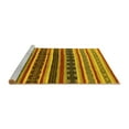thumbnail image 2 of Ahgly Company Machine Washable Indoor Square Solid Yellow Modern Area Rugs, 6' Square, 2 of 4