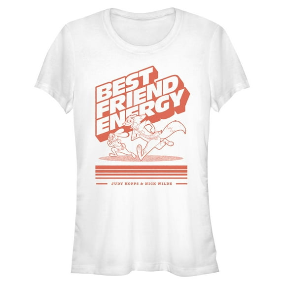 Juniors Zootopia 2 Judy Hopps and Nick Wilde Best Friend Energy T Shirt